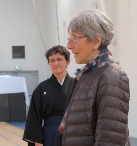 Marie-Thérèse Kolmer, renshi 5e dann a suivi l’enseignement de Michel Matin.